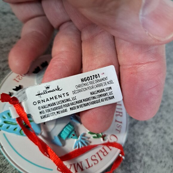 Hallmark Owls Our First Christmas 2021 Ornament No box w/ Hang Tag - Picture 5 of 6